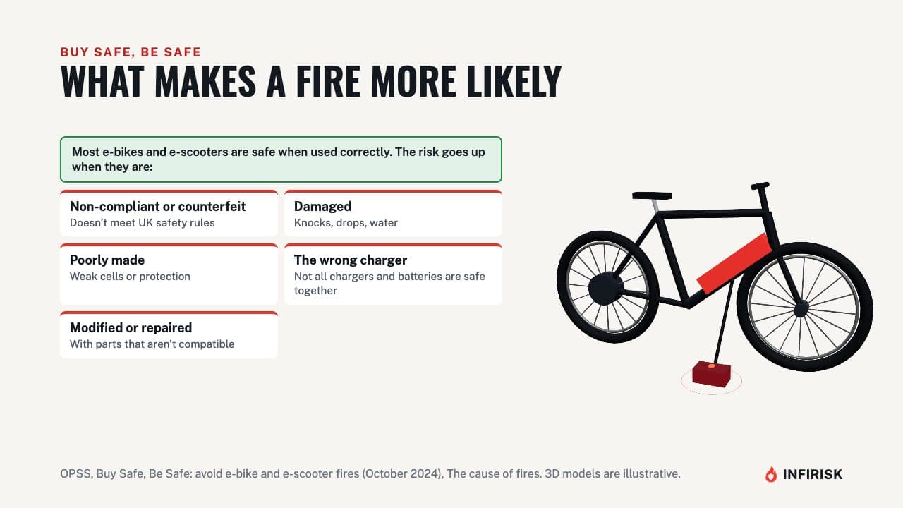 What makes a fire more likely: diagram from the INFIRISK video